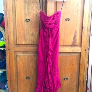 Stunning silk strapless dress